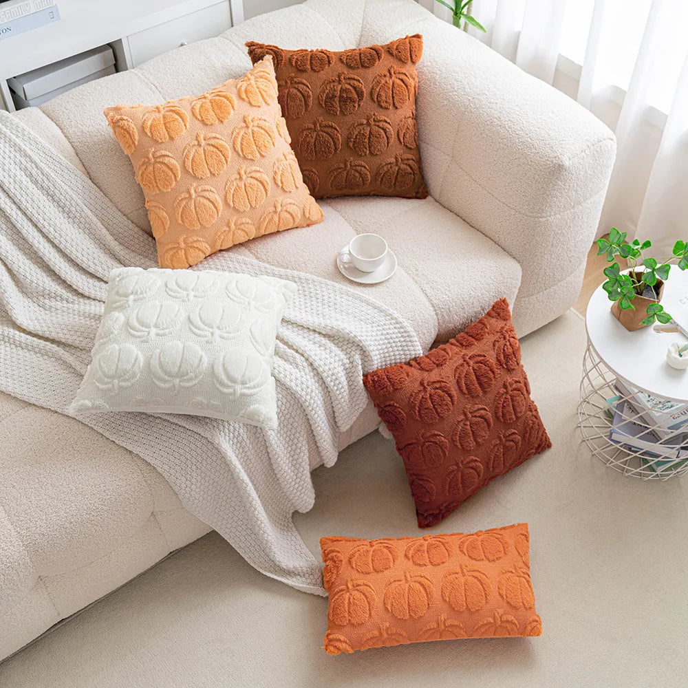 DecorBites™ Halloween Plush Cushion Cover for Festive Living Room Decor
