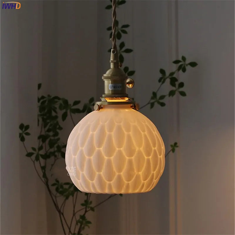 DecorBites™ Ceramic LED Wall Sconce: Modern Copper Indoor Luminaria for Bedroom, Mirror, Stairway