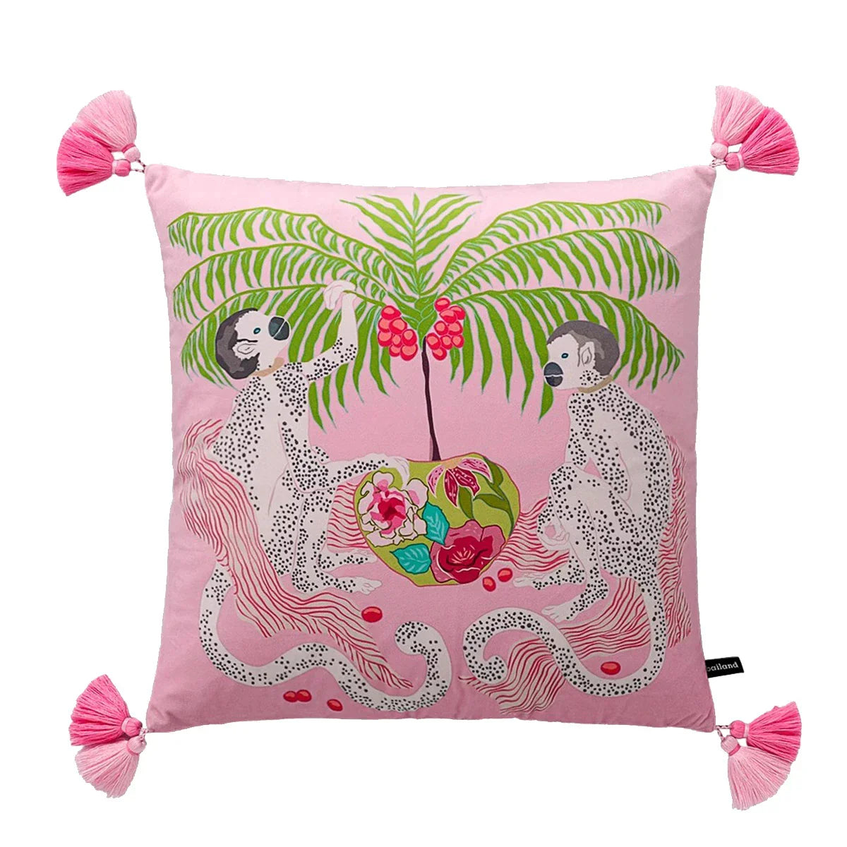 DecorBites™ Chinoiserie Velvet Lumbar Pillow Cover 30x50cm