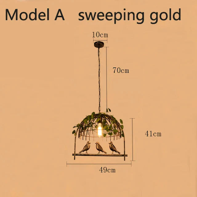 DecorBites™ Birdcage Pendant Lights for Chic Decor - Garland Hanging Lamps