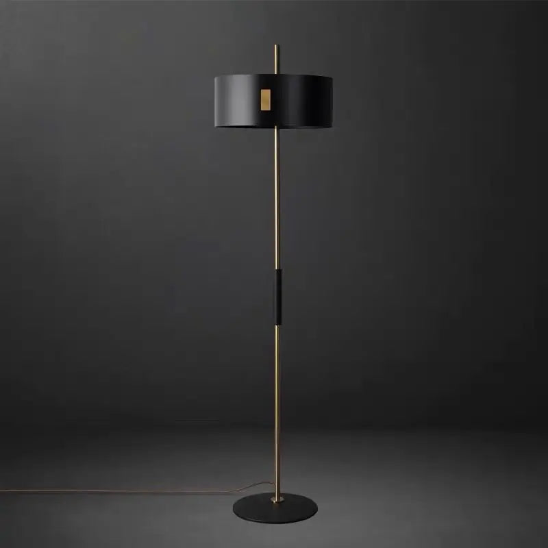 DecorBites™ Black Metal E27 Floor Lamp for Stylish Indoor Lighting