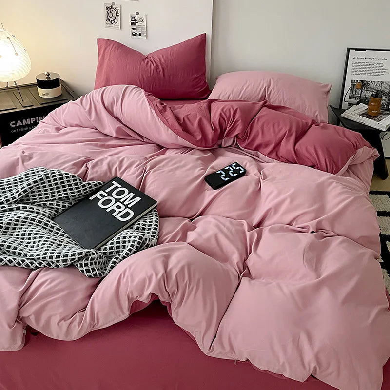 DecorBites™ Cotton Bed Sets Comforter Cover Set with Corner Ties