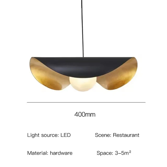 DecorBites™ Lederam Manta Pendant - Industrial Retro Style White/Black Ceiling Lamp