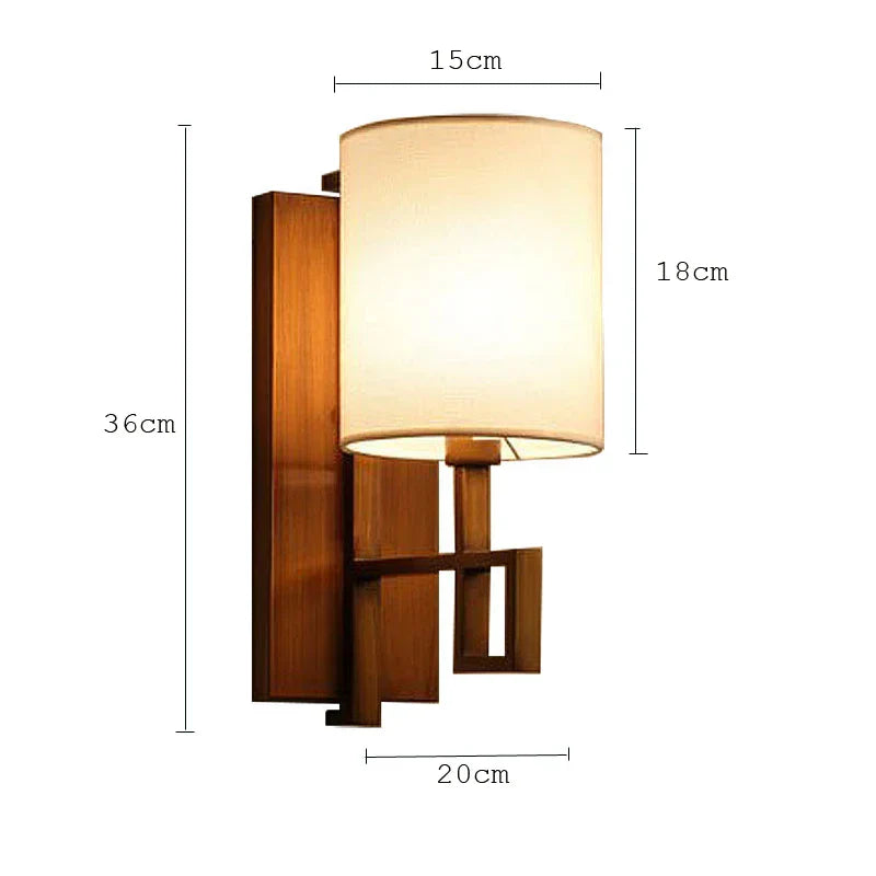 DecorBites™ Chinese Lantern Cloth Wall Light for Bedroom, Corridor, Aisle, Restaurant