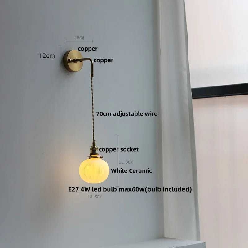 DecorBites™ Clear Glass LED Wall Lamp Modern Crystal Home Decor Nordic Design
