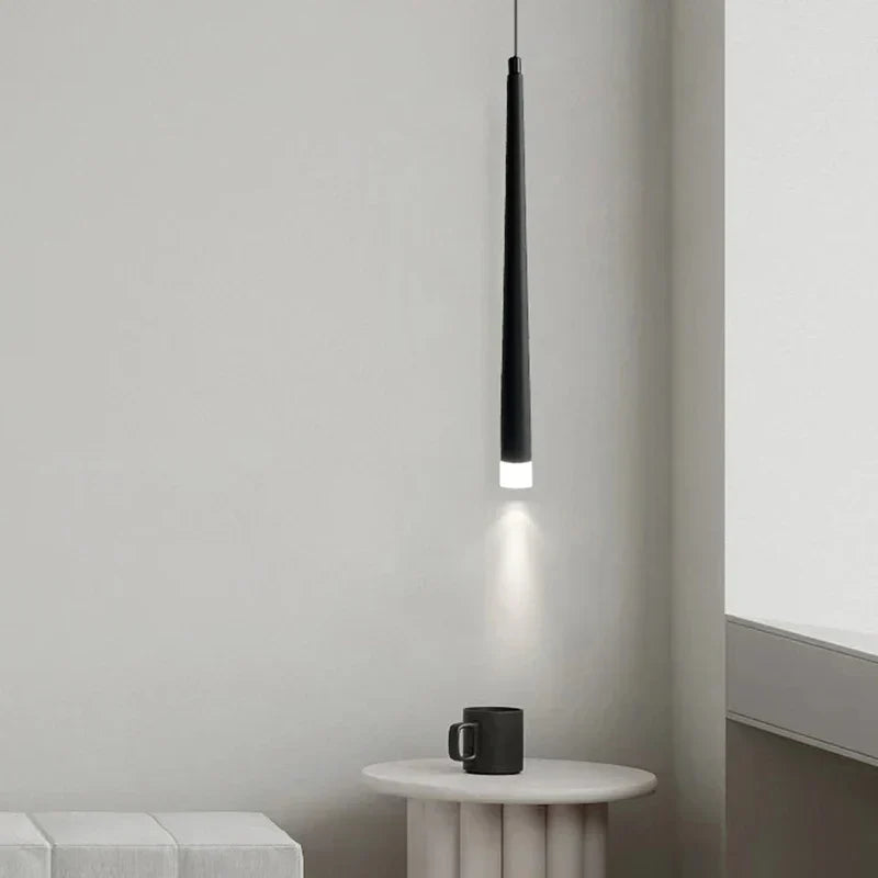 DecorBites™ LED Minimalist Pendant Lamp - Black/White for Bedroom, Dining, Coffee Shop Lighting