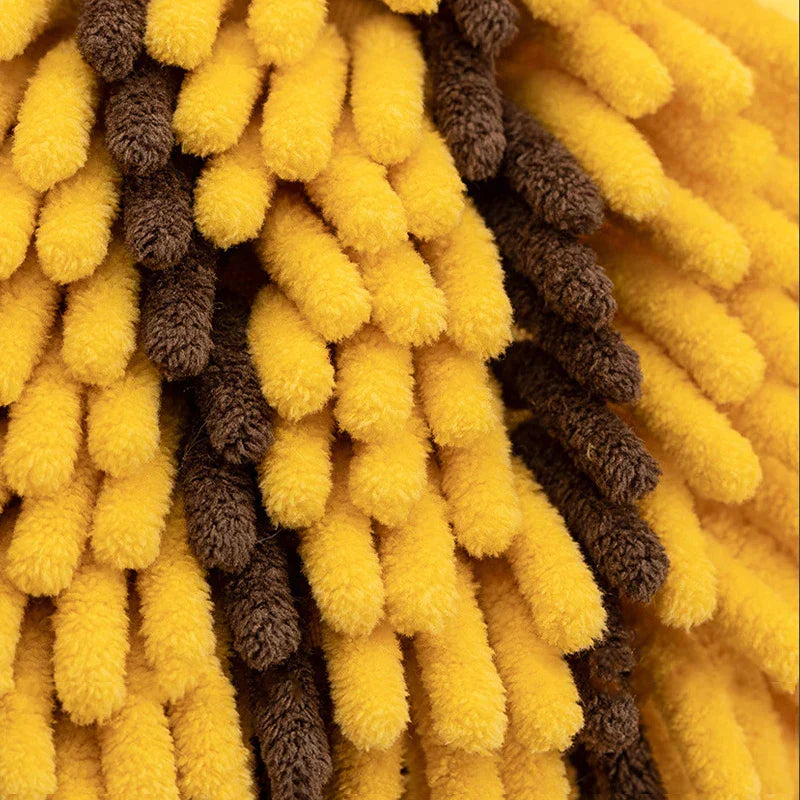 DecorBites™ Bee Shape Chenille Hand Towel with Wings - Soft Plush Kids Towel
