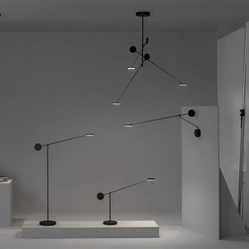 DecorBites™ Black Metal LED Pendant Light: Minimalist Living Room Fixture
