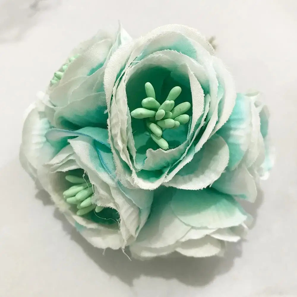 DecorBites™ Blue Flower Cherry Stamen Berries Bundle for DIY Christmas Wedding Decor