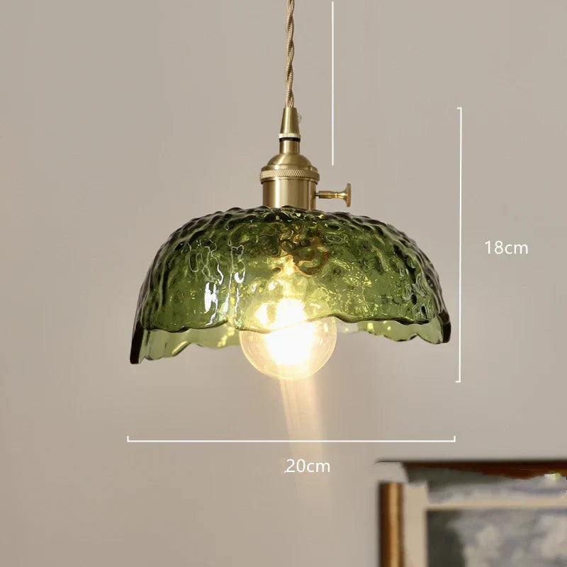 DecorBites™ Diamond Amber Glass LED Pendant Lights - Nordic Modern Hanging Lamp