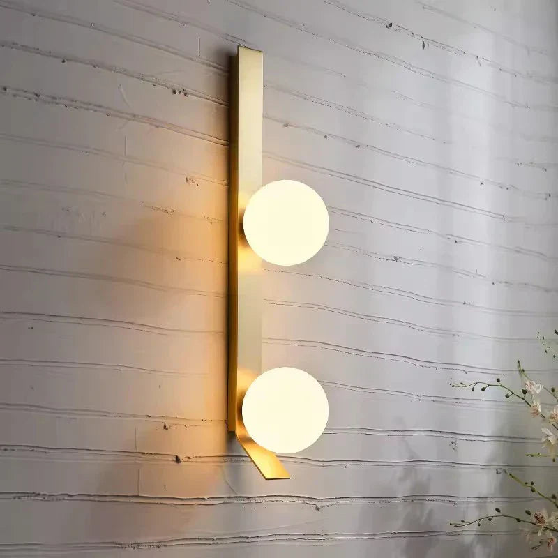 DecorBites™ Glass Ball Nordic Wall Lamp for Living Room Bedside Study Balcony