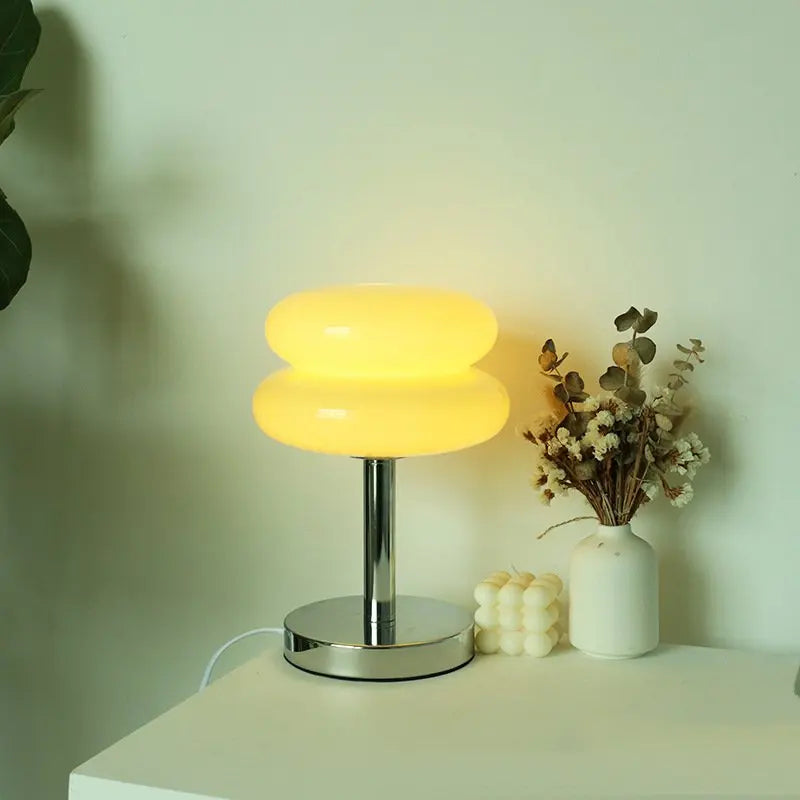DecorBites™ Bauhaus Glass Table Lamp | Modern Desktop Decoration for Home, Bedroom, Living Room