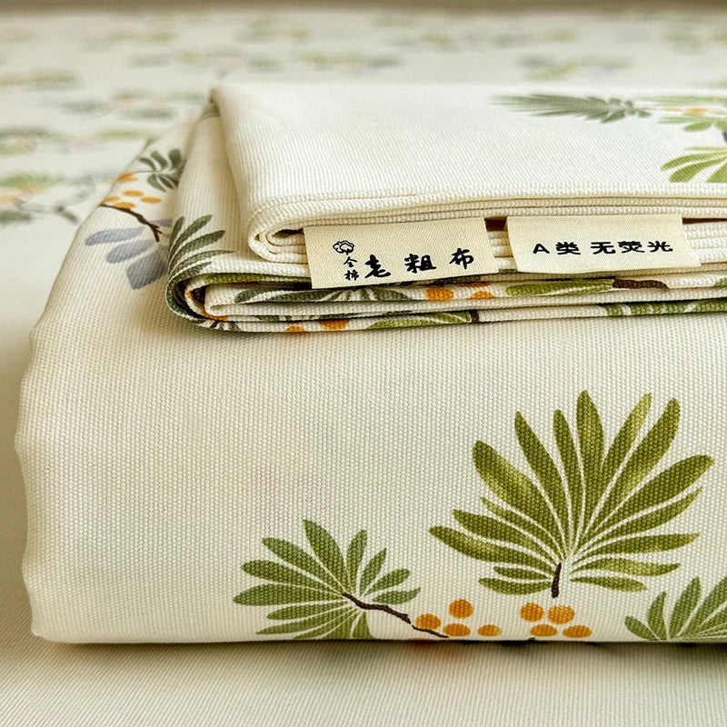 DecorBites™ Cooling Cotton Flower Print Bed Cover Matress Protector