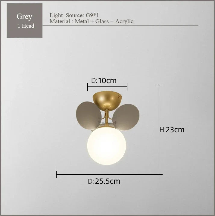 DecorBites™ Frost Glass Ceiling Chandelier for Home Indoor Lighting
