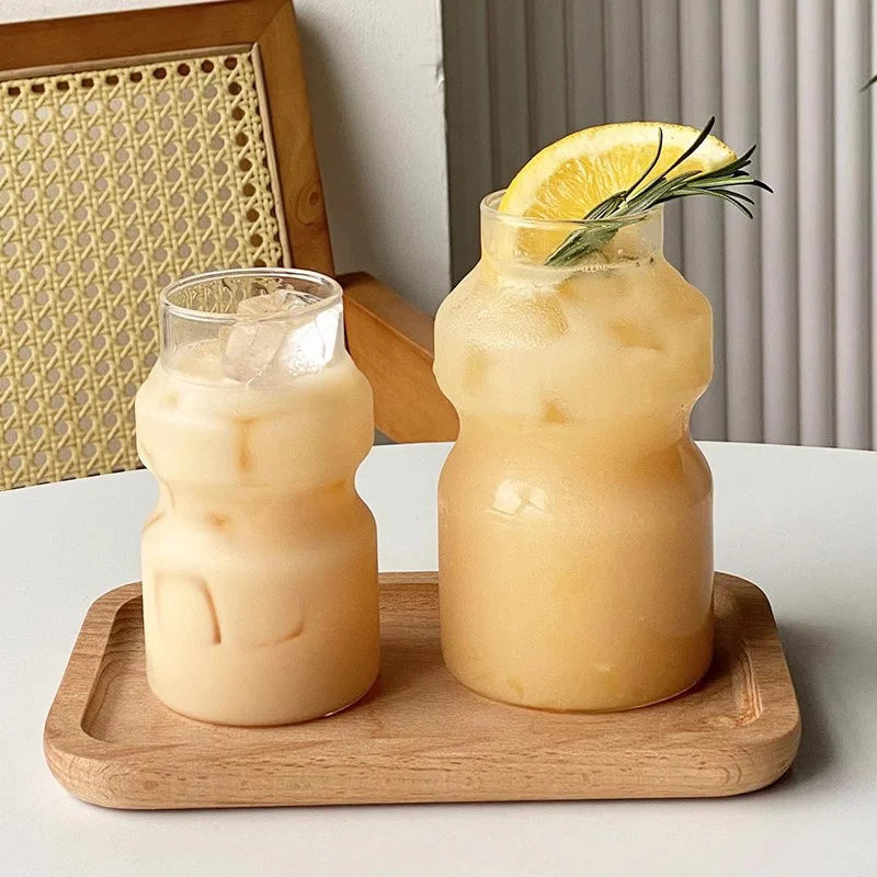 DecorBites™ Gourd Shape Cocktail Glass Mug, 440ml - Premium Drinkware for Coffee, Whiskey, Wine & Desserts