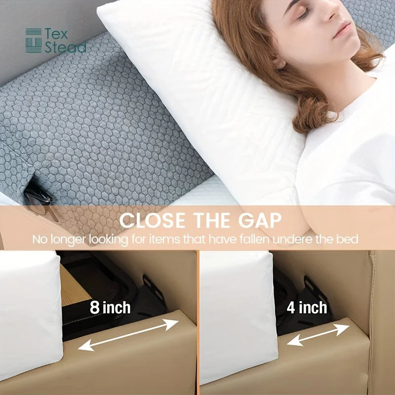 DecorBites™ Headboard Pillow Wedge for Mattress Gap Filler and Comfort - Bed Support