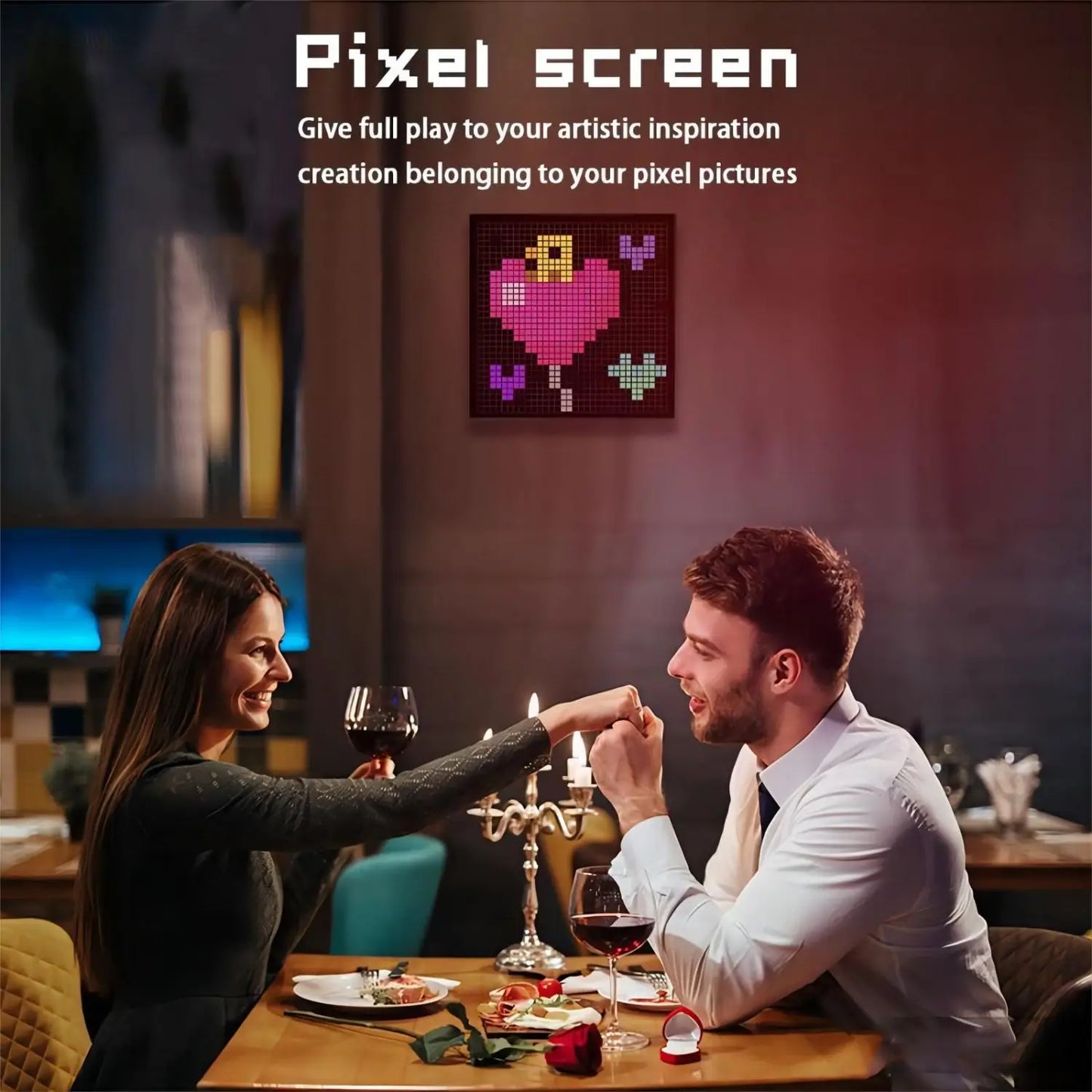 DecorBites™ 32X32 LED Pixel Display Screen for Gaming Decoration and Business Advertisement