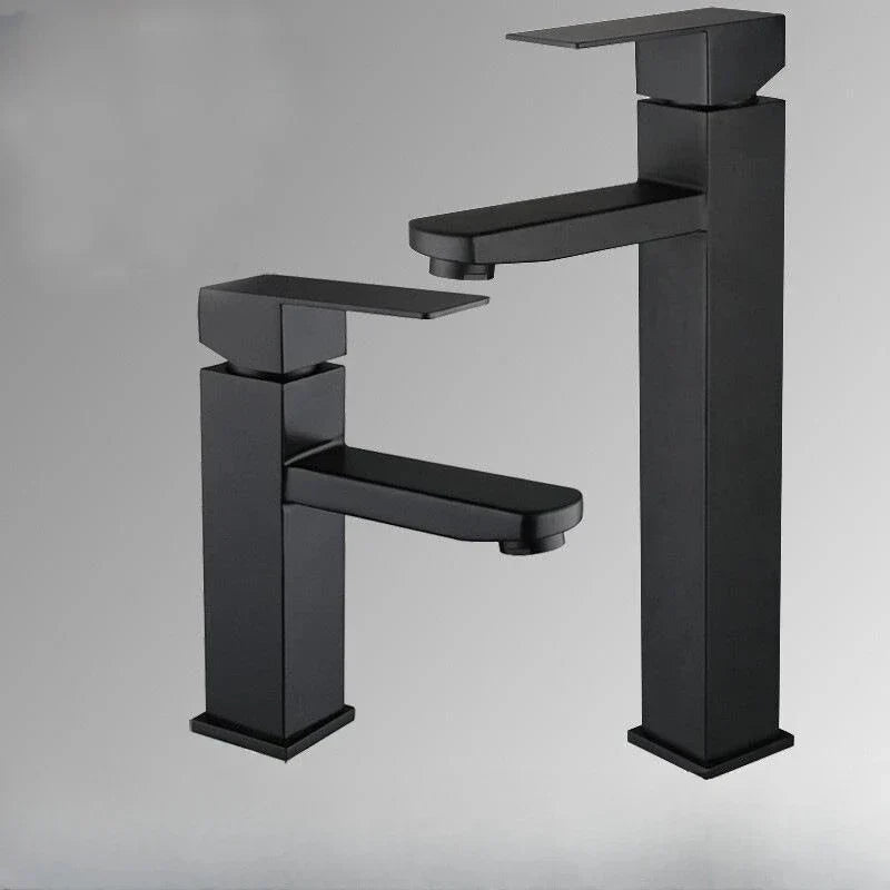 DecorBites™ Black Basin Faucet Two-in-One Hot Cold Mixer for Bathroom Sink