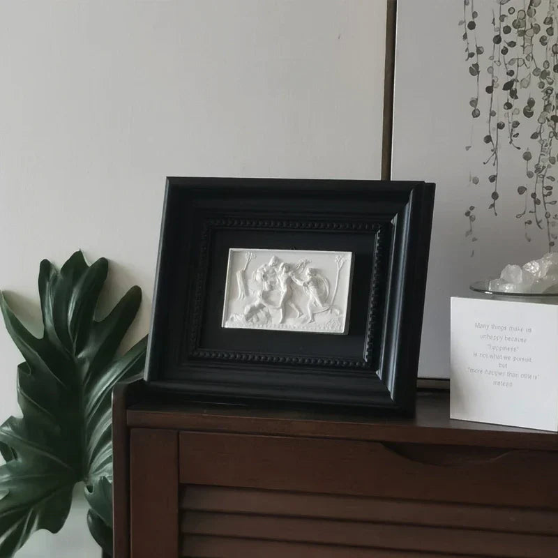 DecorBites™ Abstract Figure Relief Sculpture Decorative Painting Wall Decoration