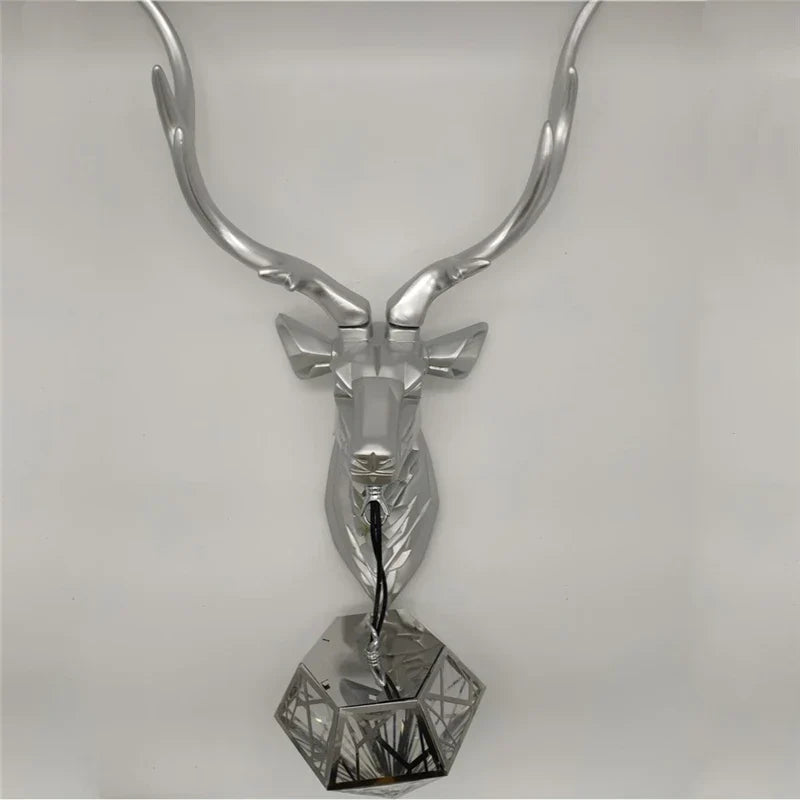 DecorBites™ Antlers LED Wall Light: Modern Bedroom Deer Wall Sconce, Retro Living Room Luminaire