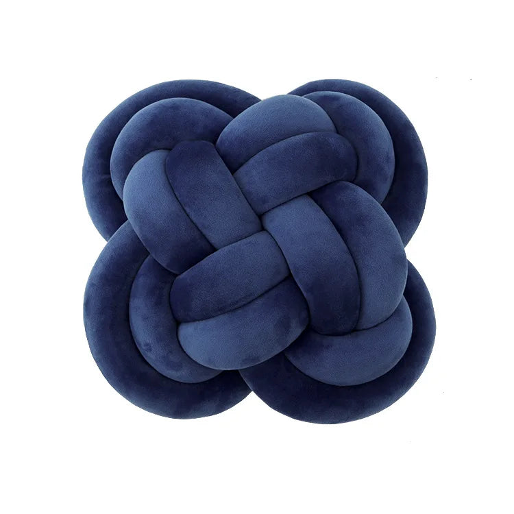 DecorBites™ Knot Pillow Ball Xmas Decorative Throw Pillow with Soft Plush