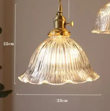 DecorBites™ Blue Glass Pendant Lights for Bedroom Dinning Living Room