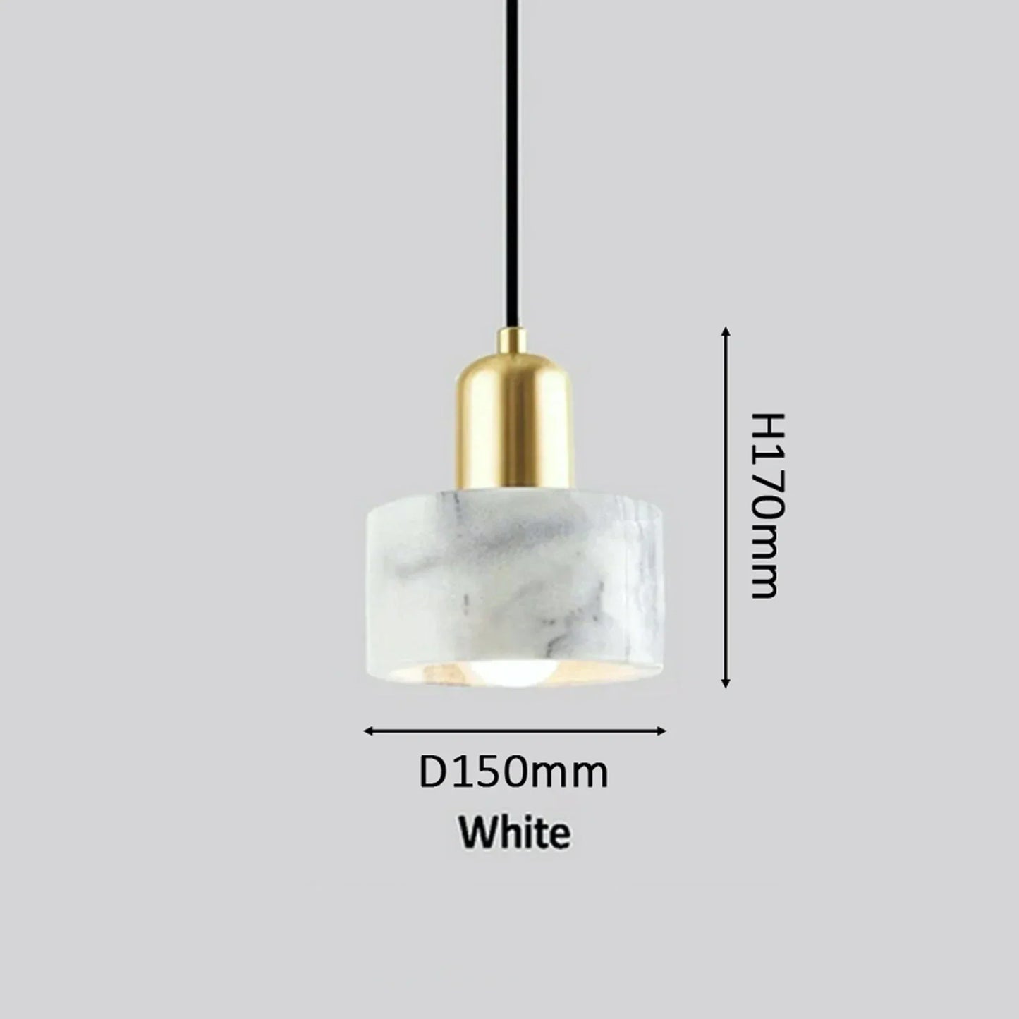 DecorBites™ Green Marble Pendant Light: Luxury Hanging Lamp for Dining Room, Bedside, Hotel.