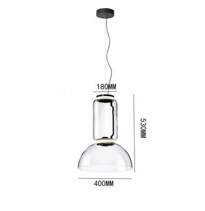 DecorBites™ Glass LED Pendant Light - Stylish and Modern Illumination for Various Spaces