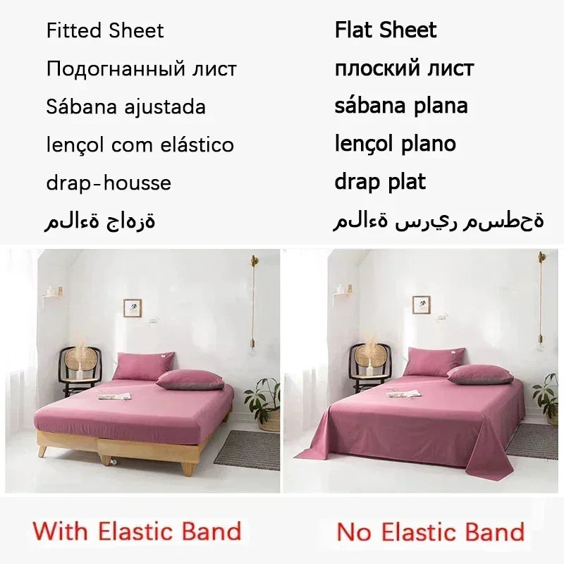 DecorBites™ French Embroidered Cotton Bedding Set Queen Duvet Cover Luxury 100s, High-End Quality
