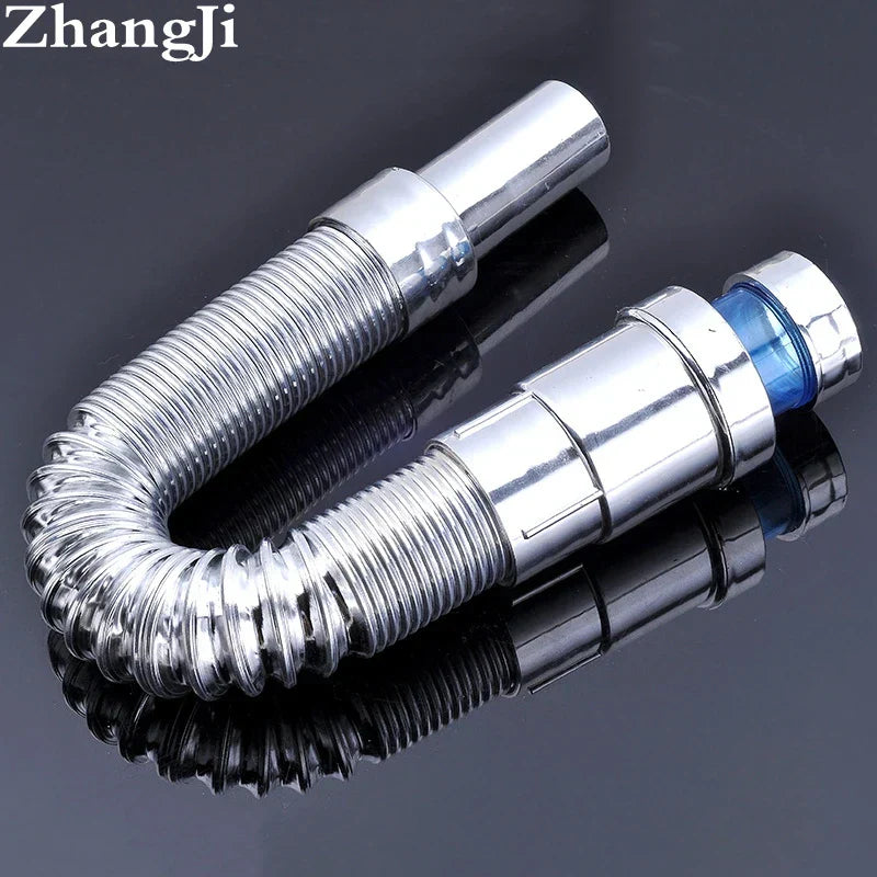 DecorBites™ ABS Kitchen Sewer Pipe - Flexible Sink Drains Downcomer for Bathroom and Wash Basin.