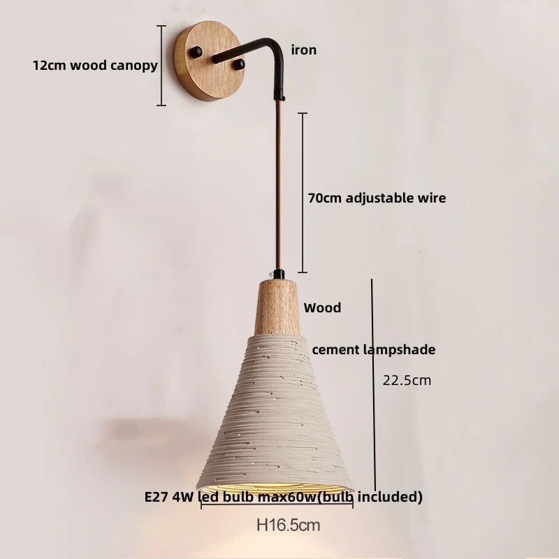 DecorBites™ LED Wall Light Fixture with Pull Chain Switch - Modern Nordic Design
