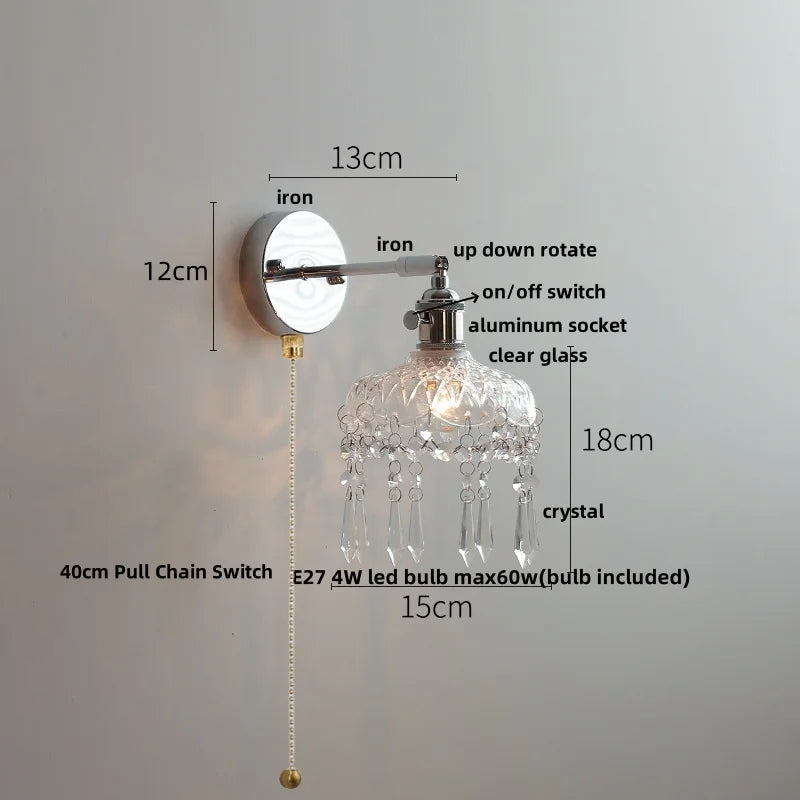 DecorBites™ Ceramic LED Wall Light Fixture Up Down Rotate Modern Style Bedside Lamp