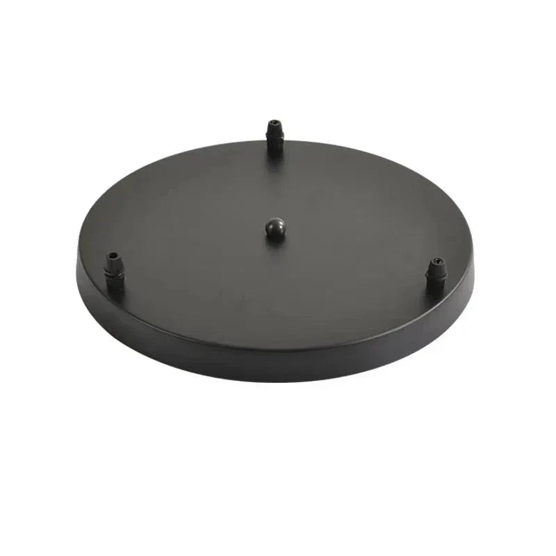 DecorBites™ Brass/Silver Base Plate Lighting Accessories: Round/Rectangular Ceiling Canopy Lamps Chassis