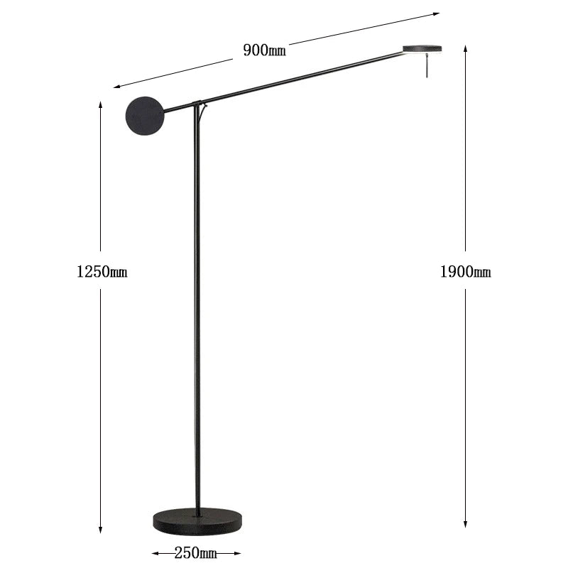 DecorBites™ Black Telescopic Wall Lamp with Adjustable Arm for Living Room and Bedroom
