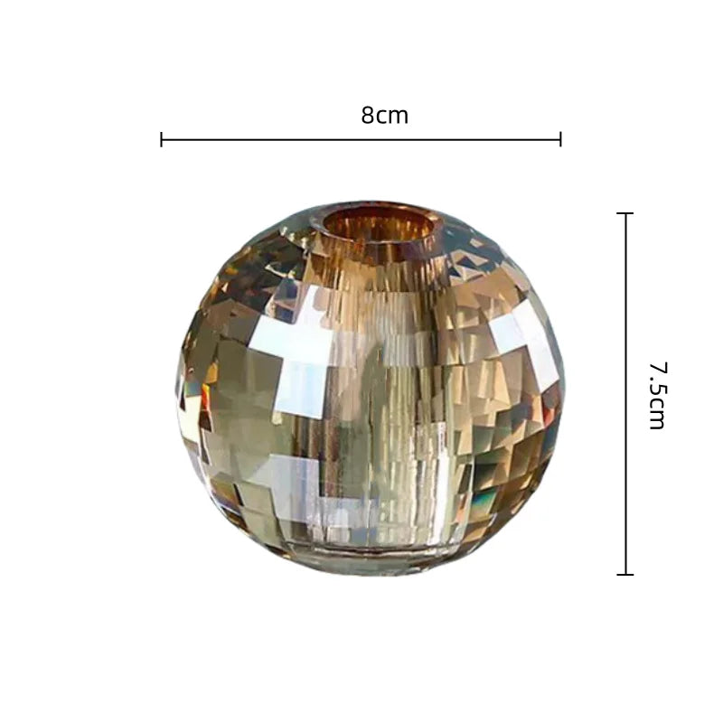 DecorBites™ Crystal Ball Aroma Diffuser with Toothbrush Holder & Geometric Base