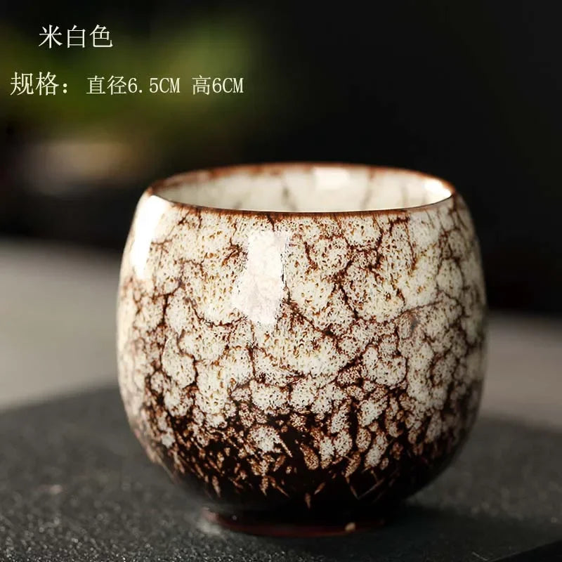 DecorBites™ Ceramic Kung Fu Tea Cup Set - Handcrafted Porcelain Drinkware for Coffee and Wine