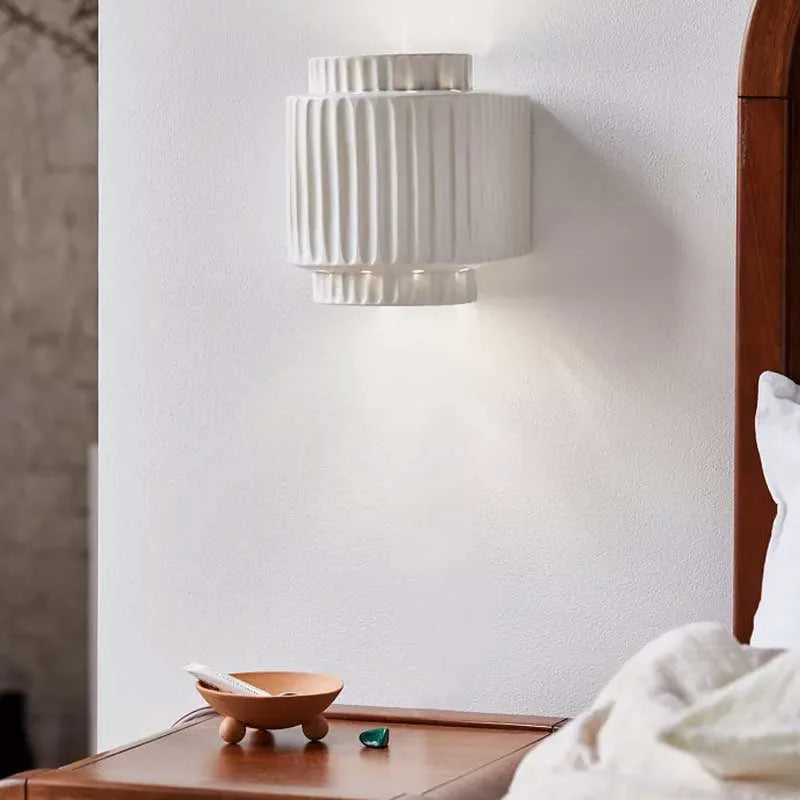 DecorBites™ Cream White LED Wall Lamp for Bedroom Study Living Room Decor