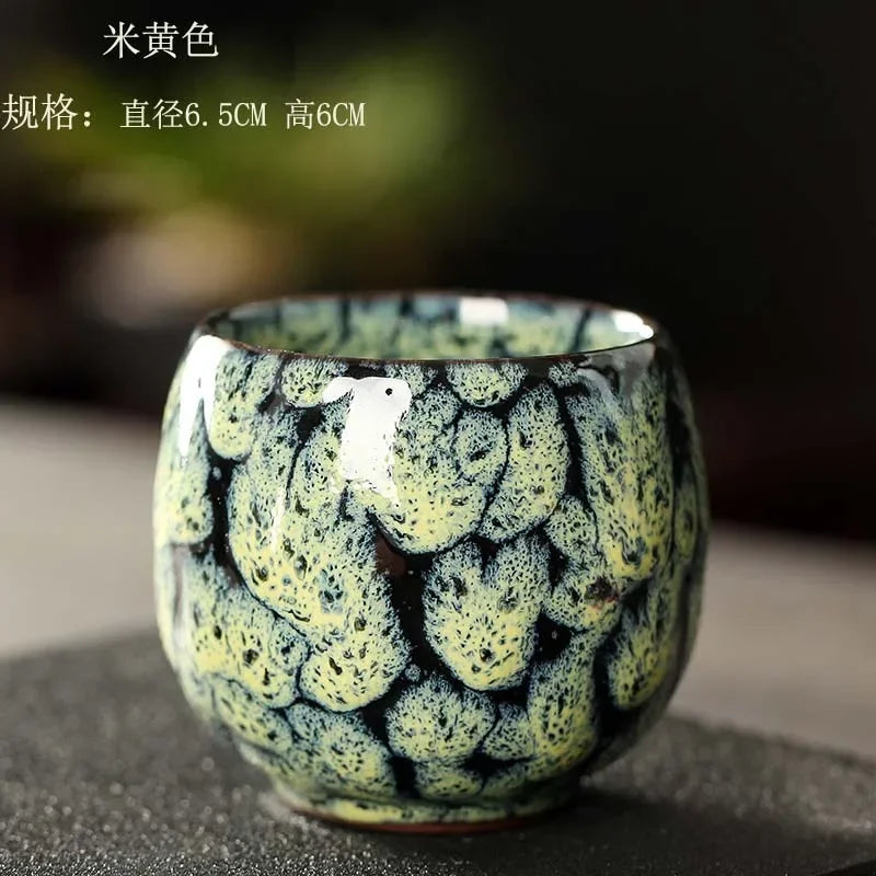 DecorBites™ Ceramic Kung Fu Tea Cup Set - Handcrafted Porcelain Drinkware for Coffee and Wine