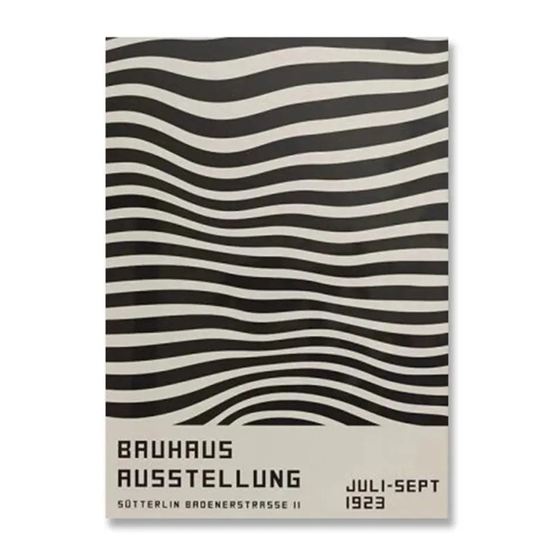 DecorBites™ Modern Black & White Exhibition Canvas Print