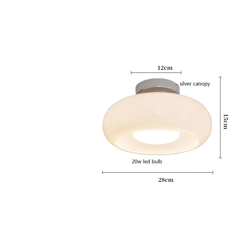 DecorBites™ Copper Bauhaus LED Pendant Light - Orange Glass Fixture for Home Indoor Lighting