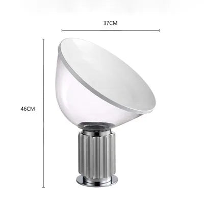 DecorBites™ Glass Radar Shade LED Desk Lamp for Bedroom & Living Room Lighting