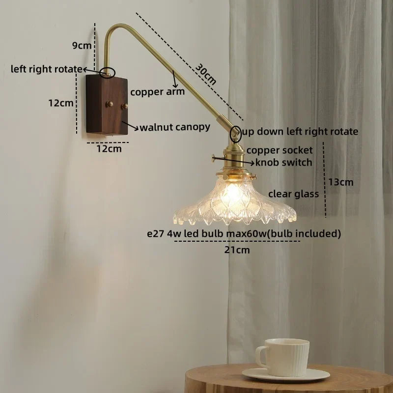 DecorBites™ Copper Ceramic LED Wall Lamps Modern Style for Bedroom Living Room Bar
