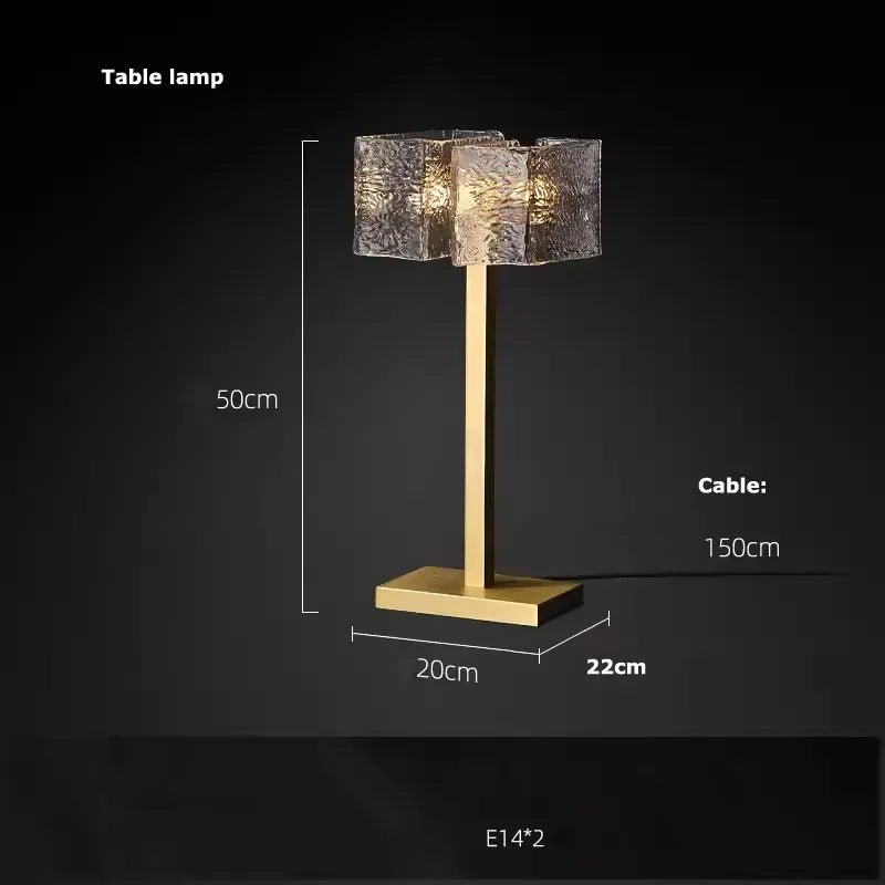 DecorBites™ LED Ripples Glass Chandelier: Modern Luxury for Living Room, Bedroom, Kitchen, Bar