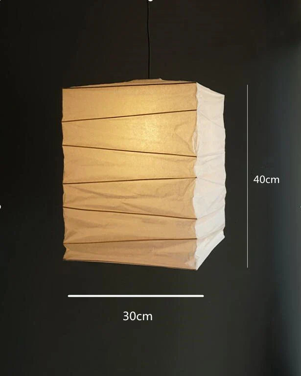 DecorBites™ Akari Rice Paper Pendant Lamp for Living Room Bedroom - Wabi Sabi Design