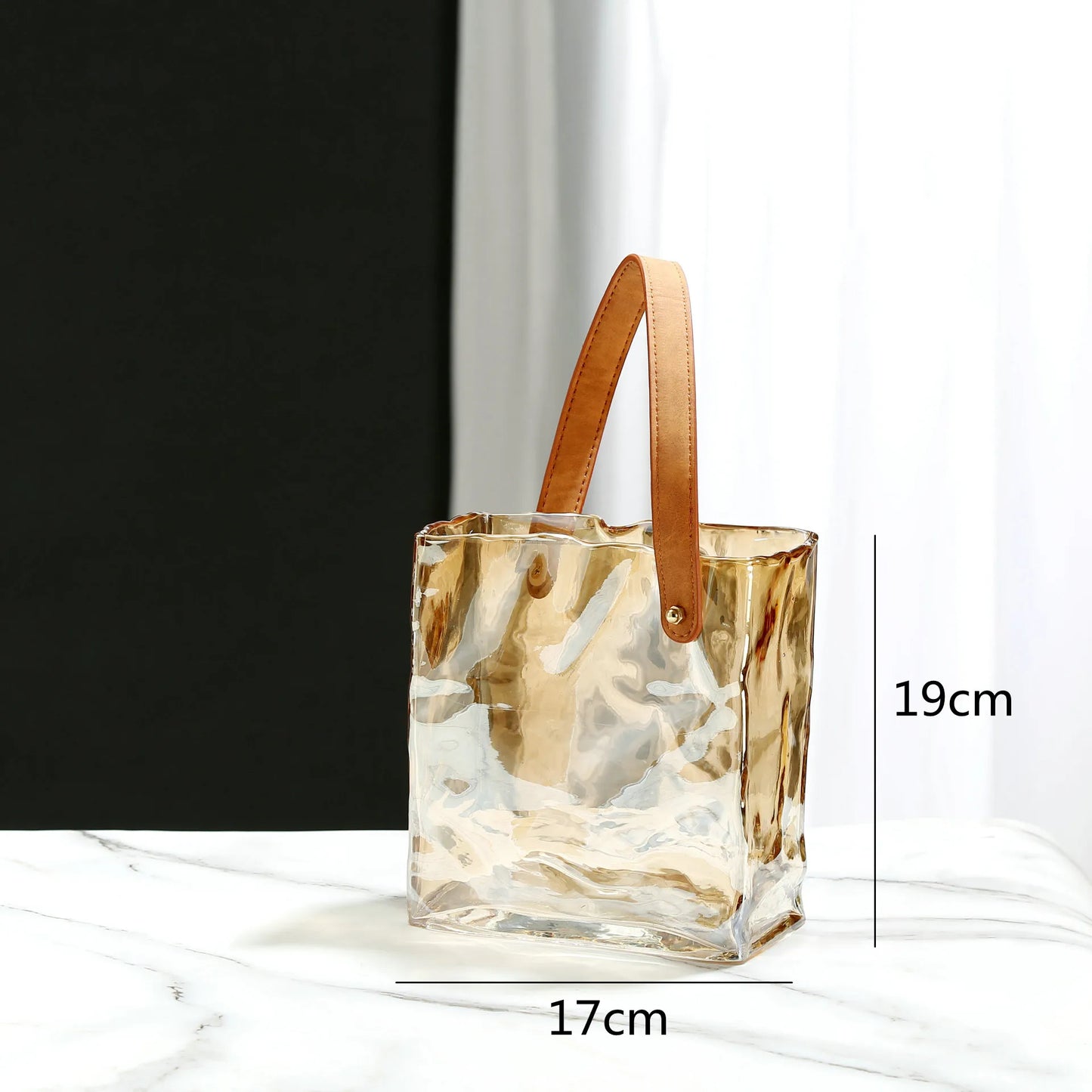 DecorBites™ Clear Glass Vase Hydroponic Terrarium Decor Home Flower Accessories