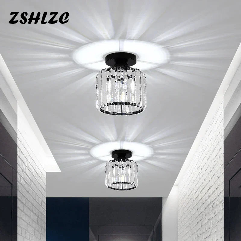 DecorBites™ Crystal LED Chandelier for Aisle, Hallway, and Living Spaces