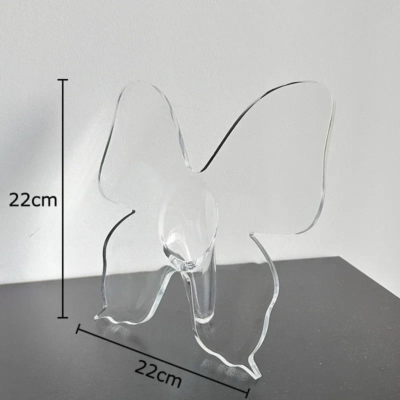 DecorBites™ Butterfly Vase: Desk Decor, Flower Arrangement Pot for Room Aesthetic