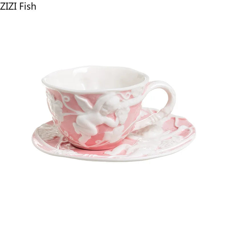 DecorBites™ Angel Relief Ceramic Tableware Set