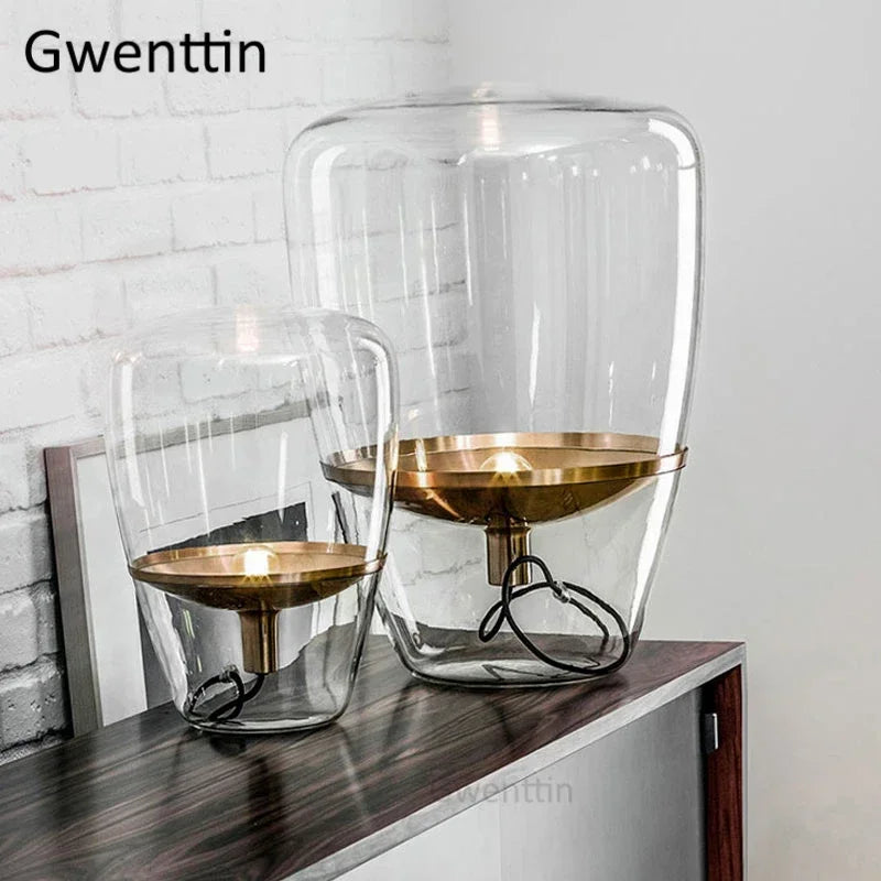 DecorBites™ Glass Balloons LED Table Lamp for Home Decor and Bedroom Lighting
