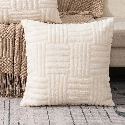 DecorBites™ Geometric Design Cushion Cover Set for Stylish Sofa Decor Home Living